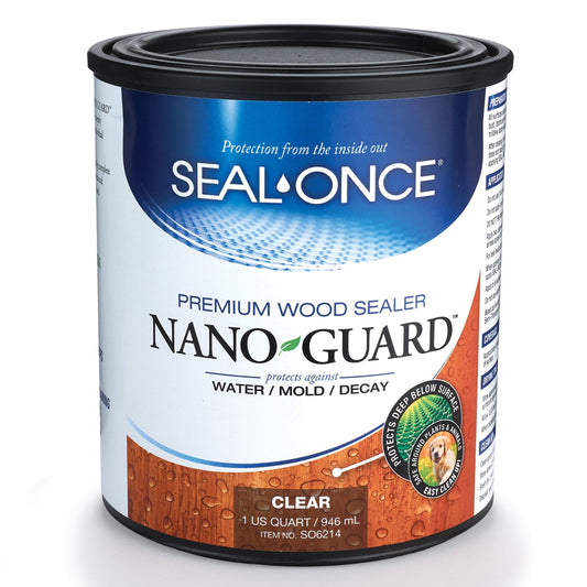 Seal-Once Nano Guard Wood Sealer - Water Based - Clear - Quart